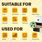 Air Fryer Square Baking Paper 20cm Air Fryer Parchment Paper Sheets for 5-8QT Basket Oven Steamer Microwave Airfryer Accessories