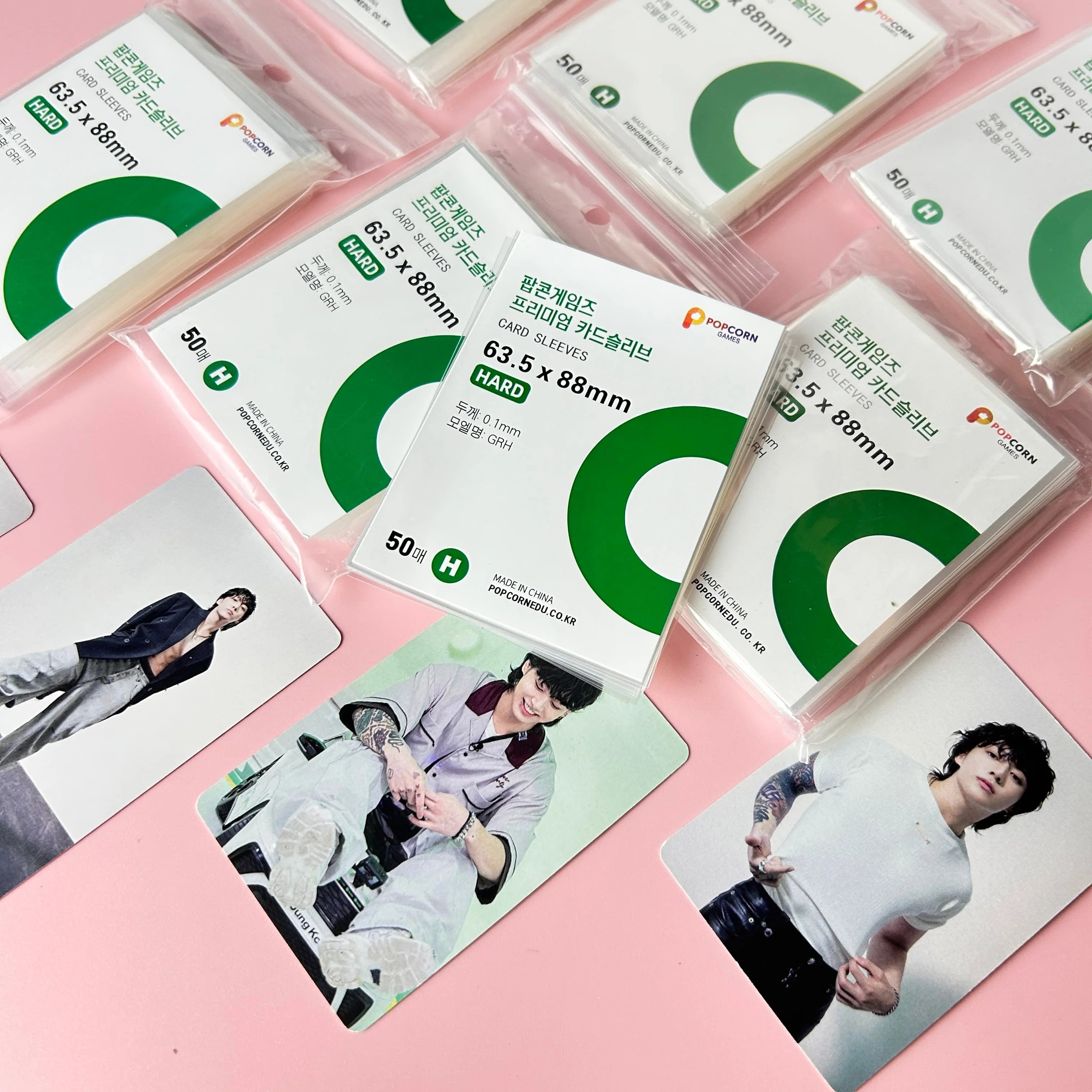 50-500Pcs Premium HD Transparent Kpop Idol Card Protective Sleeve Album Photo Waterproof Protector Game Card Holder