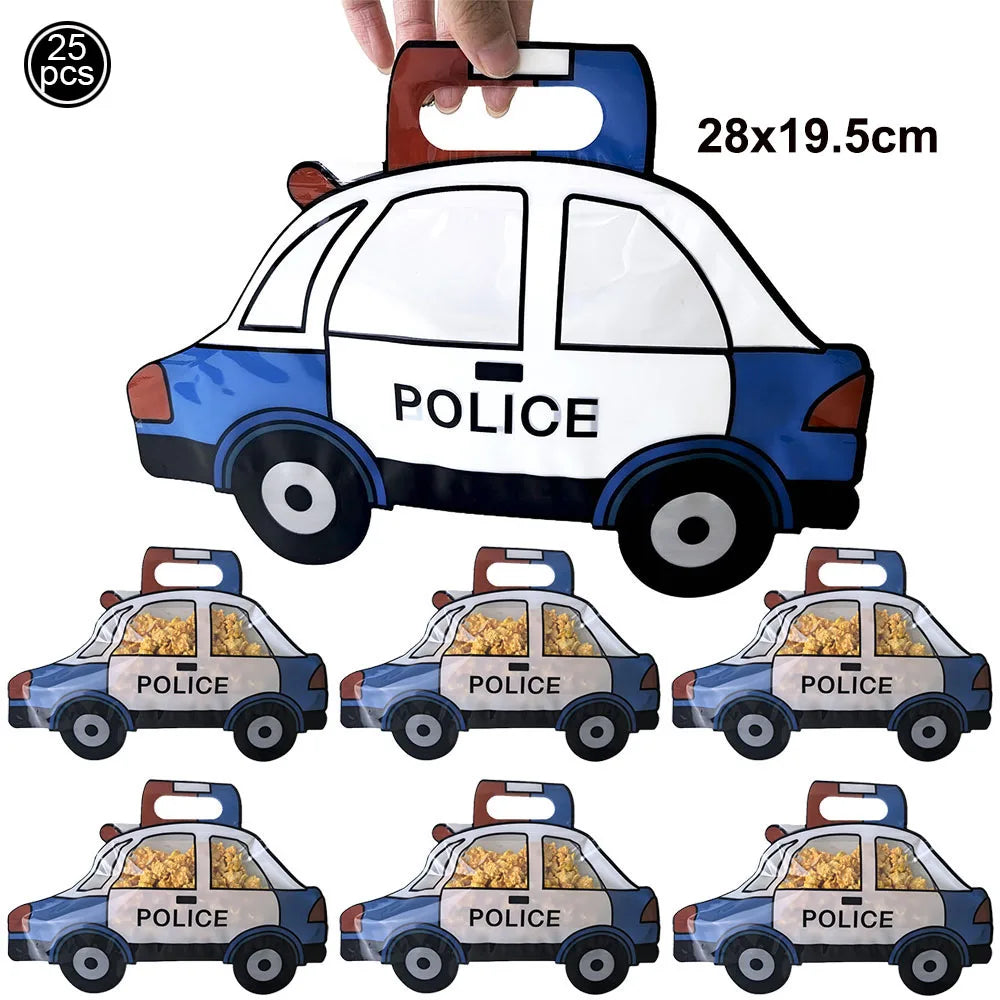 Police Party Plates Napkins Police Birthday Party Tableware Set Police Officer Car Party Decorations Favors Police Theme Party