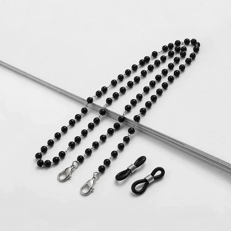 Fashion Reading Glasses Chain Pearl Flower Glasses Hanging Rope Anti-Lost Eyewear Mask Lanyard Women Sunglasses Glasses Chain