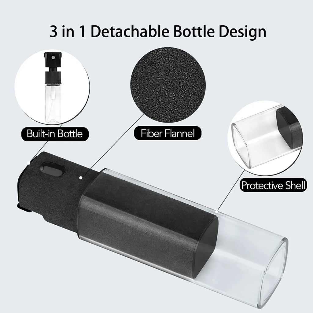 2 In 1 Screen Cleaner Spray Kit Portable Screen Cleaning Tools Microfiber Cloth For Apple Watch iPhone Xiaomi PC Laptops Phone