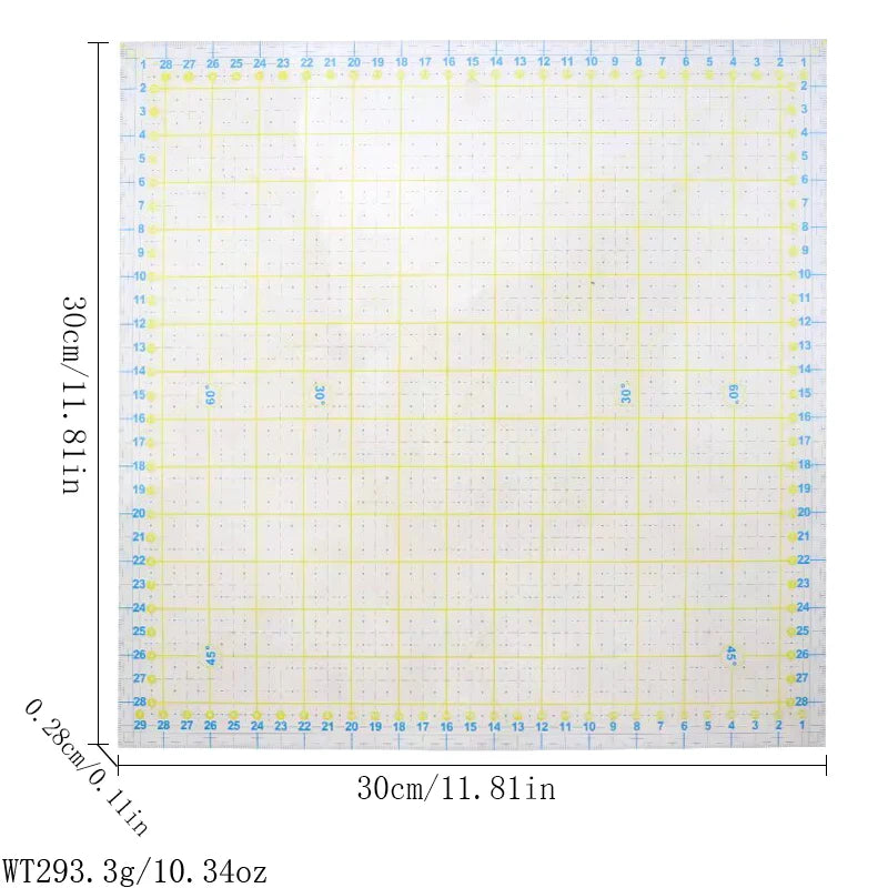Yokoyama Acrylic Sewing Ruler For Patchwork Measuring Drawing Dressmaker Yardstick DIY Craft Quilting Cutting Accessories Tool