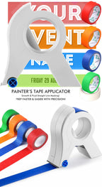 New Painter Masking Tape Applicator Dispenser Machine Adhesive Tape with Tape Cutting Tool for Repair and Beautify Crack in Tile