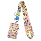 Cute Anime Lanyards For Key Neck Strap Lanyards ID Badge Holder Keychain Key Holder Hang Rope Keyrings Accessories Gifts