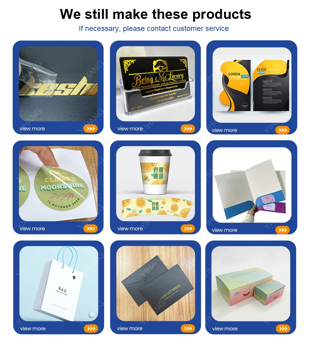 100PCS Custom Logo Color Double-Sided Small Business Card Thank You Card Gift Card 300gmg Paper 9x5.4cm