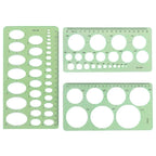 Geometric Drawing Template Rulers Set for Building Formwork Designing Stationery