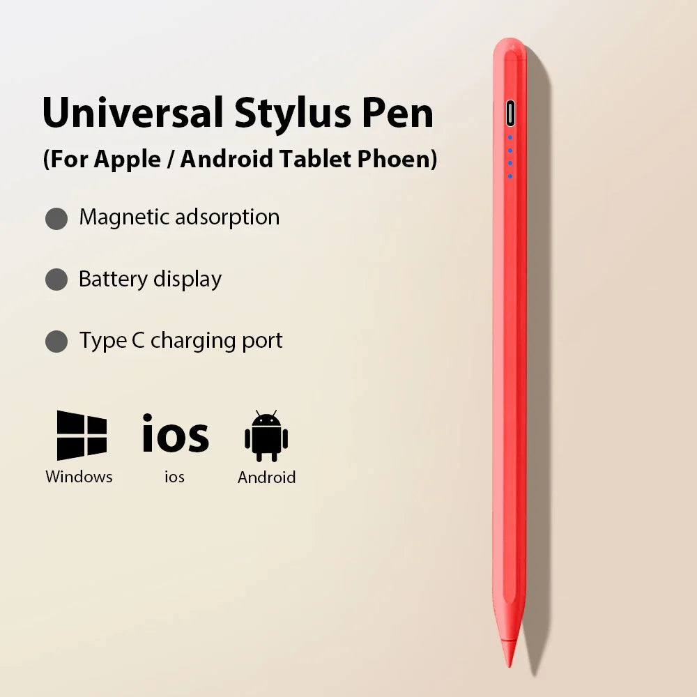 Universal Actiive Stylus Pen For Android IOS iPad 9th 10th MINI 6 7 Tablet Touch Pencil Drawing For Huawei Lenovo P12 M10 Y700