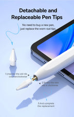 Baseus Gen2 Digital Stylus for iPad 4/5/Pro 11 & 12.9-inch/ Mini 6, for Apple Pencil-Like Pen Supporting Palm Rejection Pens
