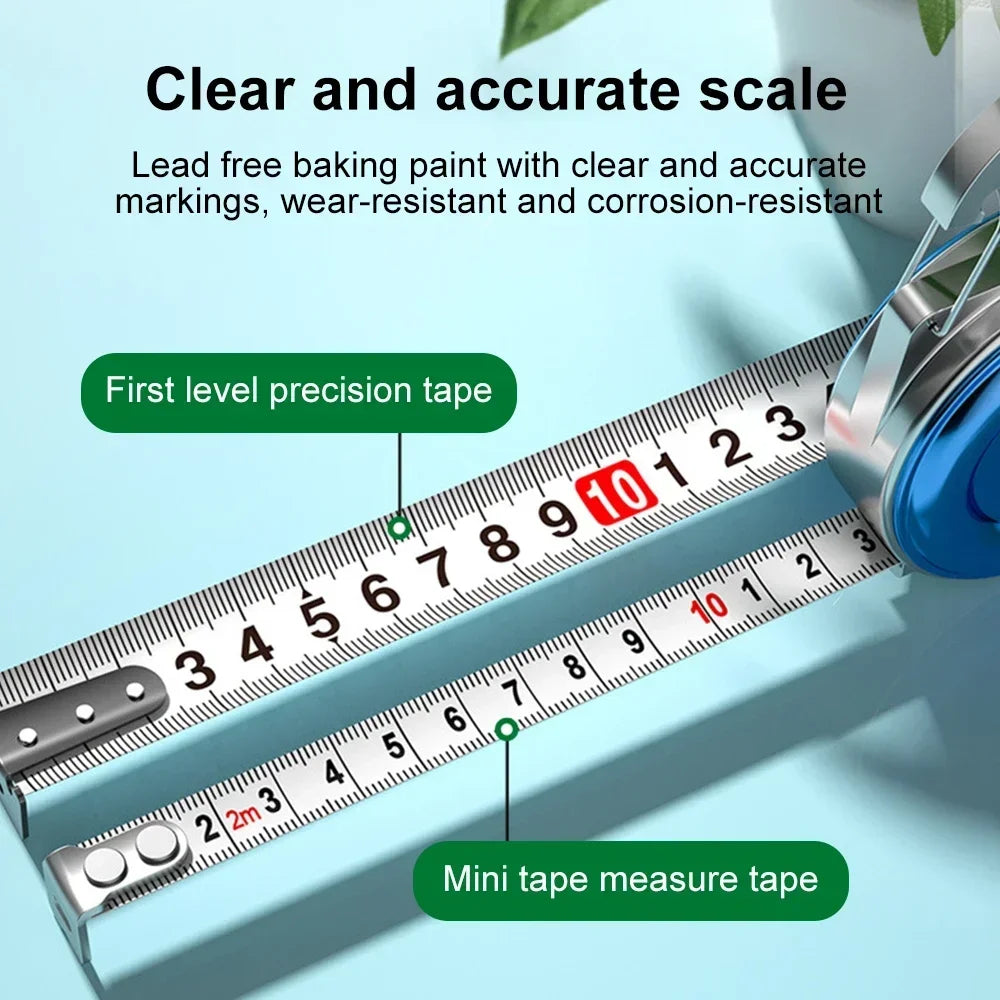 Retractable Keychain Tape Measur Portable Mini Centimeter Inch Retractable Ruler Roulette 2 Meter Measure Tape Gift