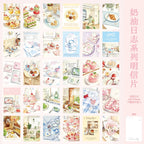 30sheets Kawaii Cartoon Animal Diary Illustration Commemorative Card Postcard Handmade Scrapbooking Material Card Paper