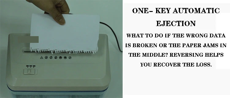 1PC Electric Paper Shredder Electric File Shredder 24v Small Office Household Paper Shredder Granular