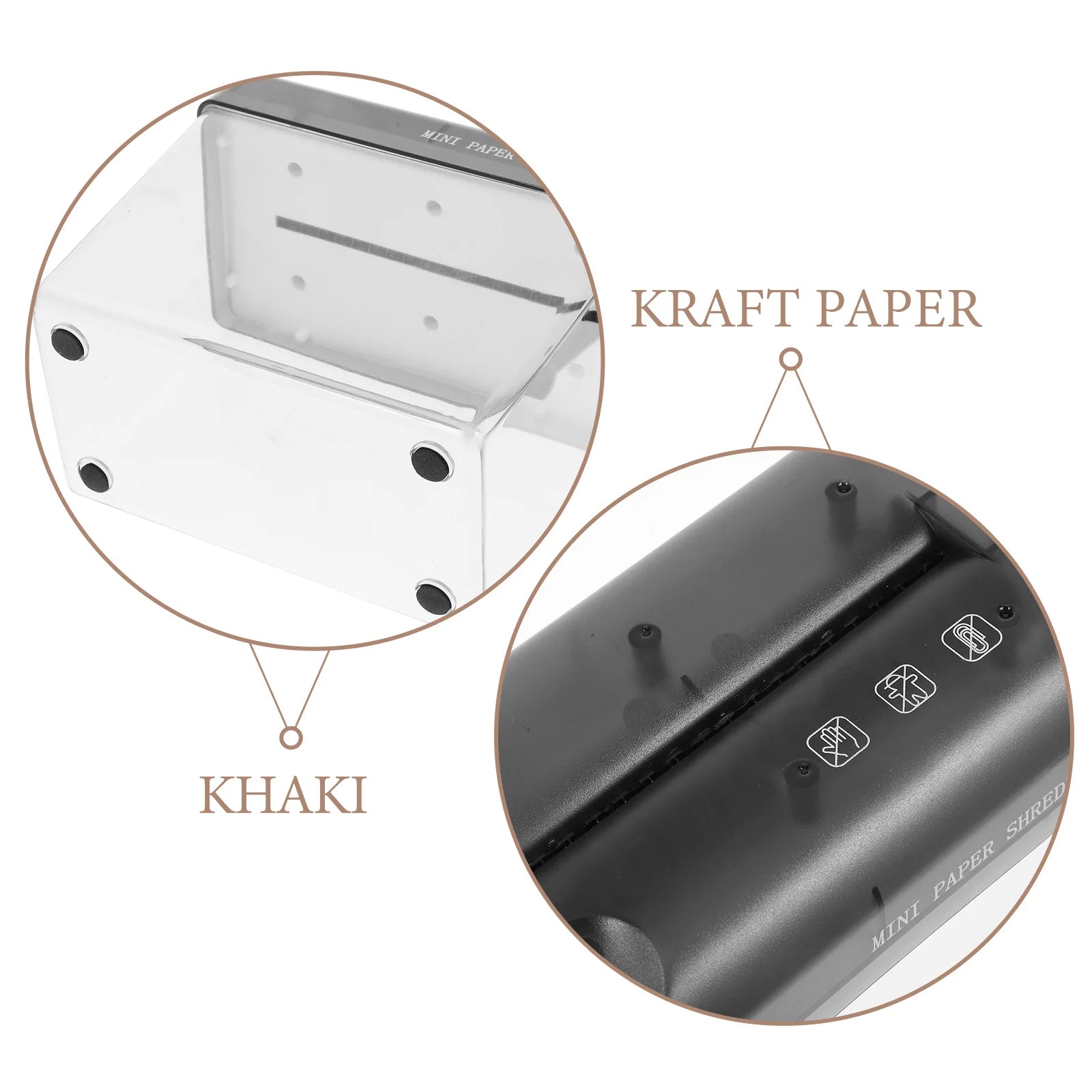 Manual Paper Shredder Portable Hand Crank Shredder for Bills Receipts Easy to Use Wear-Resistant Home Accessory