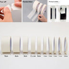 Masking Tape White Color  Sealing Self Adhesive Tape Car Painting Shelter Decoration Paper Tape Waterproof 20m / roll