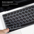 Keyboard Cover for 2022-2024 M4 M3/M2/M1Chip Pro 14"/16" A3401/A2992/A2779/A2991/A3403 MacBook Air 15.3"/13.6" A3113/A3114/A2941