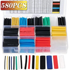 580/328/127PCS Heat Shrink Tubing Wrapping Kit 2:1 Shrinkable Wire Shrinking Wrap Tubing Wire Connect Cover Protection Sleeving