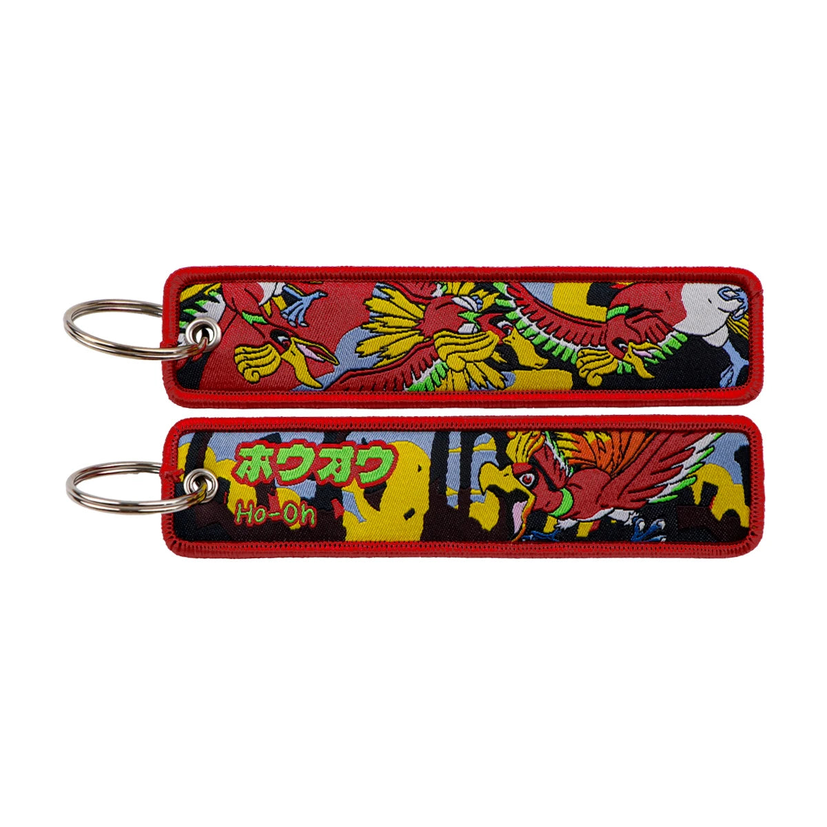 Kawaii Japanese Elf Anime Embroidery Key Fobs Key Tag Motorcycles Cars Backpack Chaveiro Keychain Fashion Keyring Friends Gifts