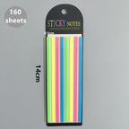 160 Sheets Transparent Sticky Notes Self-Adhesive Reading Annotation for Books Notepad Bookmarks  Memo Pad Index Tabs