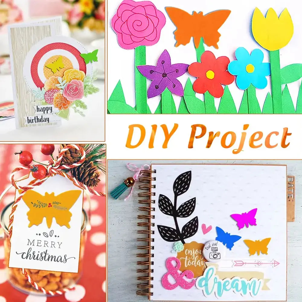 8/16/25/38/50mm Random Color Butterfly Shape Hole Punch, DIY Embossing Punch, Scrapbooking Machine, Paper Cutting Punch.