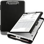 Large A4 Waterproof File Box with Pen Slot Desktop Plastic File Organizer Writing Board Storage
