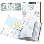 3 Ring Binder Portable 3Ring View Binder Non-Stick File Folders Letter Size Refillable Office Supplies with Divider School