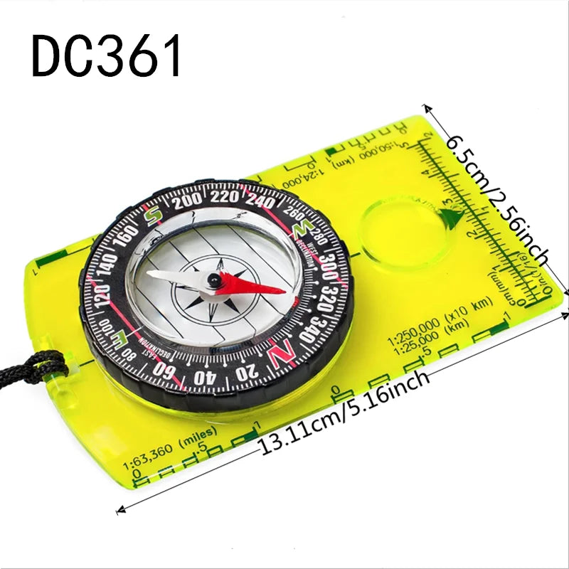 New Outdoor Compass Hiking Survival Compass with Clinometer,Waterproof Durable and Pocket-Sized Good for Camping Hunting Hiking