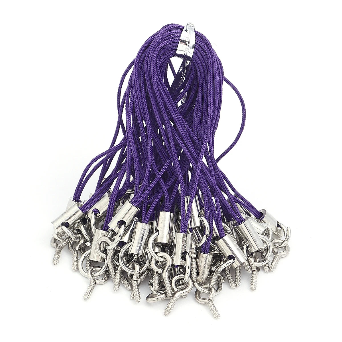 50pcs/lot Hand Wrist Lanyard String Short Grip Lanyard Mobile Phone Strap for USB Flash Drive Keychain ID Badge Holder DIY