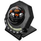 Foldable Tilt Angle Compass Ball Car Dash Glow Traceless Tape Marine Boat Surface Mount Direction Compass Dashboard Accessories