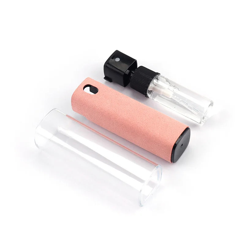 2 in 1 Screen Cleaner Spray for Mobile Phone PC Tablet Ipad Screen Dust Remover Microfiber Wiper Cloth Polish Cleaning Tools