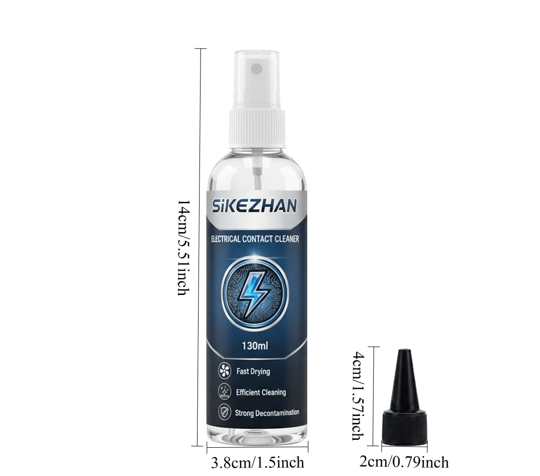 130ml Electrical Contact Cleaner, Fast Drying Circuit Board PCB Cleaner Spray, Remove Oxide for Electronic Repair SIKEZHAN