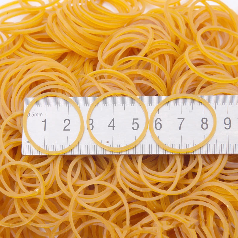 ‌Multi-Purpose Elastic Rubber Bands,15-60mm Diameter Rubber Bands Sturdy Stationery Fasteners for Paper, Files & Household Items
