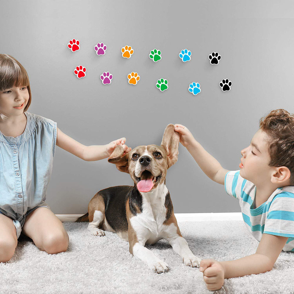 500Pcs Round Dog Paw Print Thank You Label Stickers Used for Shipping and Mailing Box Seal Labels Decorative Gifts Stickers