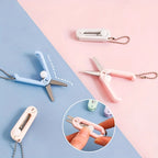 1pc Mini Portable Folding Scissors Creative In Pastel Colors Stainless Steel Paper Cutting Art Projects Office School Supplies