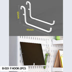 Neat Plastic Pegboard  Desk Organizer with Multiple Accessories for Home Office, Craft Room and Garage Display