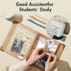 Inkless Thermal Label Printer Portable Bluetooth Pocket Label Maker Home Study with 1roll Stickable Label Paper PC Android IOS