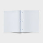 1pcs Reversible Quad Ruled Composition Notebook, Graph Grid Pages, Perforated Sheets, Durable Tape Binding, School College Use