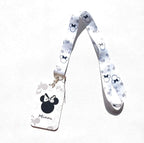 Disney Mickey and Minnie PVC Card Cover Student Campus Hanging Neck Bag Card Holder Lanyard ID Card Holders Key Chain