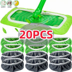 Kitchen Cleaning Accessories Flooring Cleaning Cloths Mop Head Replacement Washable Rag Towel Reusable Microfiber Mop Pads