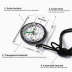 Outdoor Tactical Compass Sport Camping Hiking Compass Mountaineering Travel Professional Survival Compass Gadget Tools
