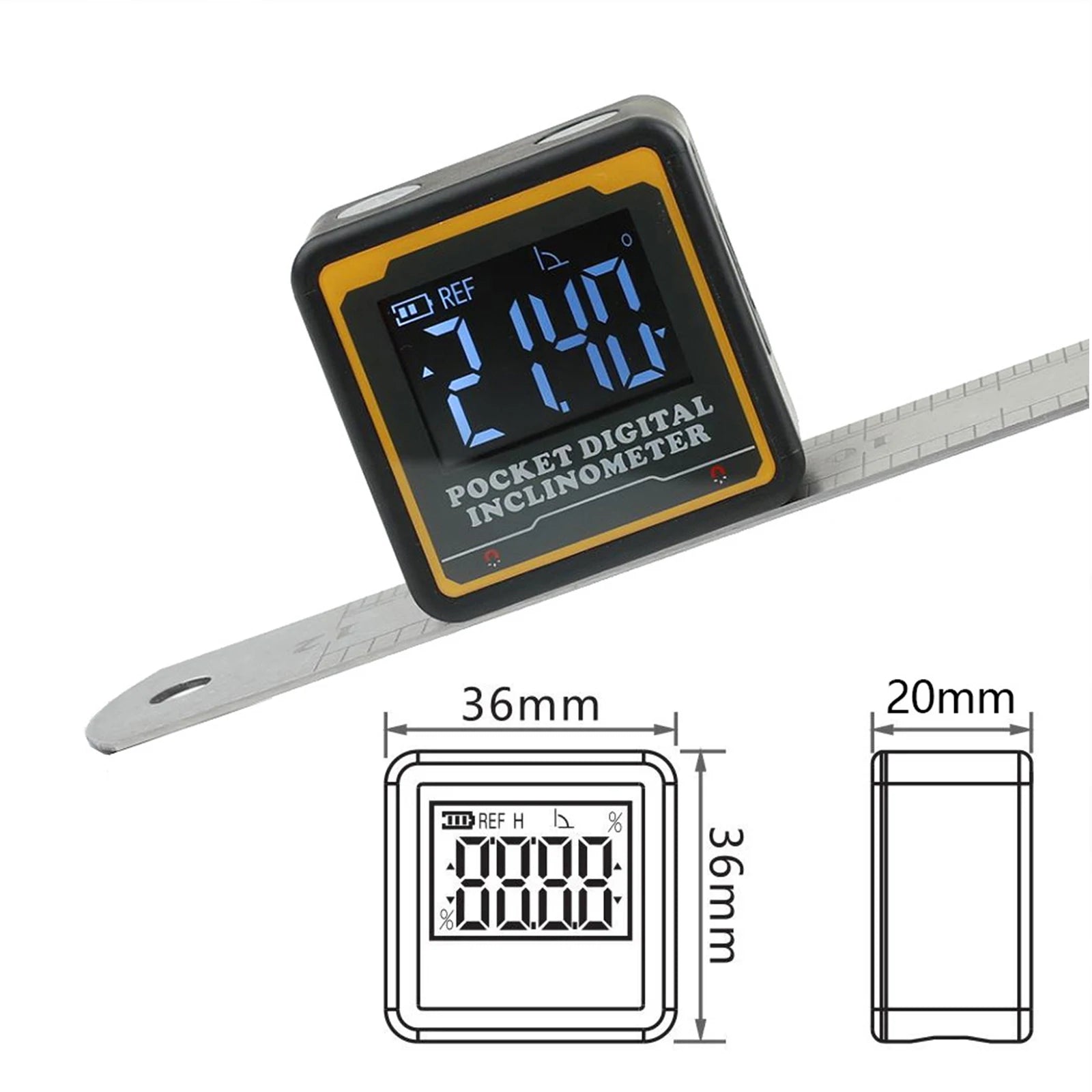 Electronics Digital Level Protractor Digital Inclinometer Angle Tester Mini Digital Meter Leveling Tool For Woodworking Tools