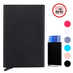 Anti Rfid Blocking Protected Magic Men ID Credit Card Holder Wallet Men Women Metal Business Bank CreditCard Cardholder Case