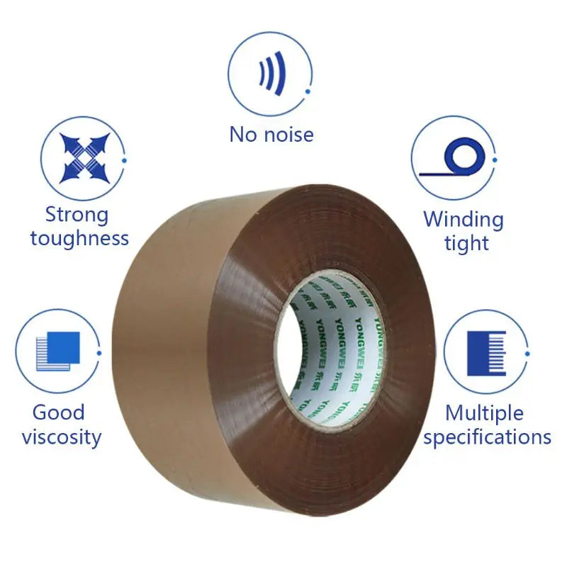 Waterproof Parcel Wide Tape Low Noise Packaging Box Adhesive Sealing Cellotape 53CA