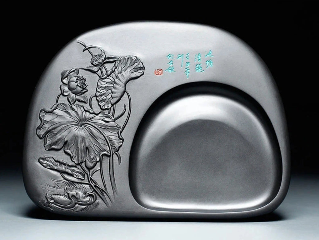 Exquisite Traditional Portable Lightweight Calligraphy Inkstones Huizhou Ink Slabs Perfect for Brush Writing Students Inkstone