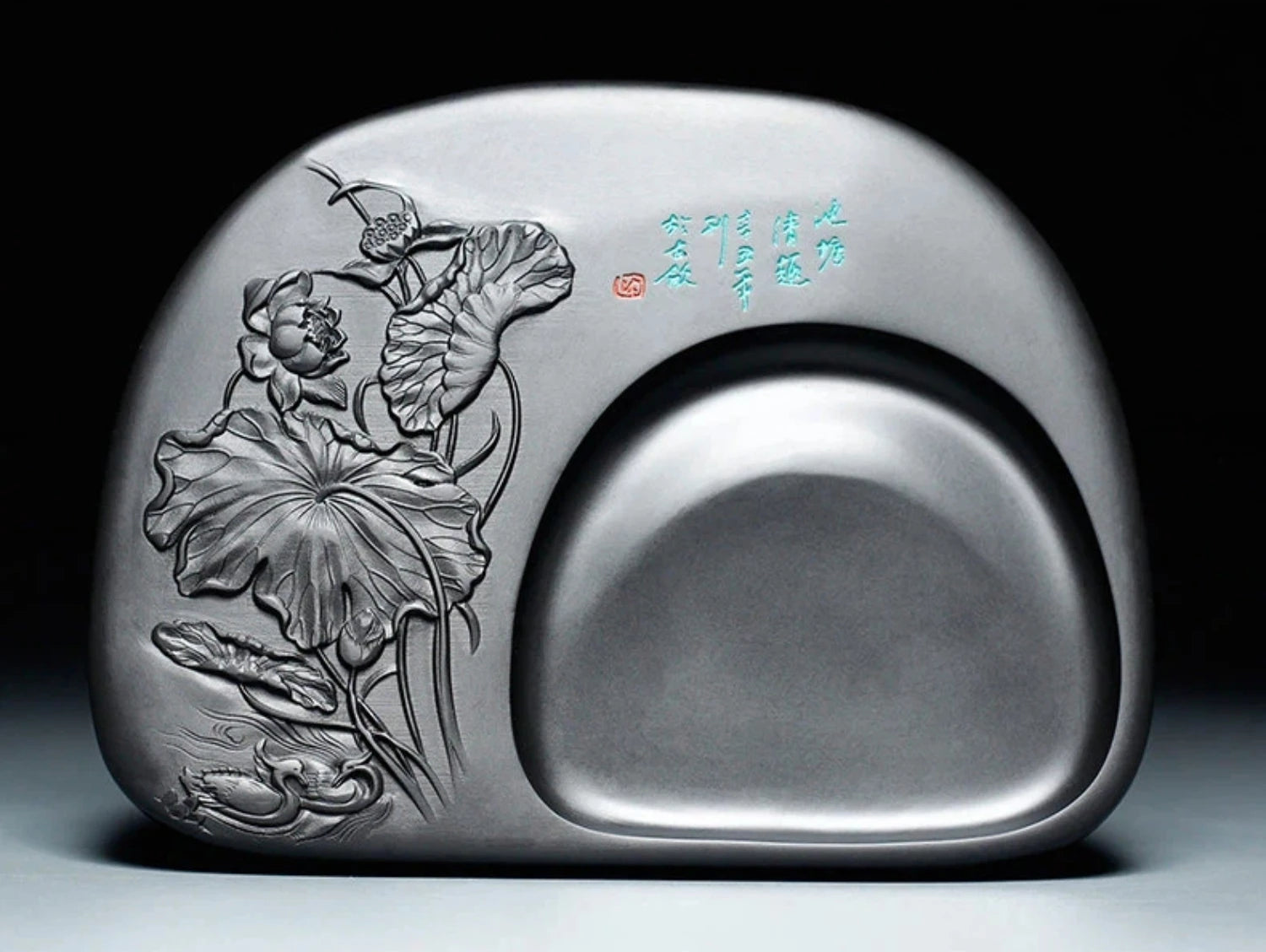 Exquisite Traditional Portable Lightweight Calligraphy Inkstones Huizhou Ink Slabs Perfect for Brush Writing Students Inkstone