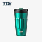 Tyeso 400ML/500ml Vintage Vacuum Flasks Insulated Coffee Mug 304 Stainless Steel Portable Travel Cup Handheld Thermos Hot Cold