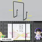 Desktop Standing Pegboard For Home And Office Use. Freely Combinable Accessories For Organizing Stationery.