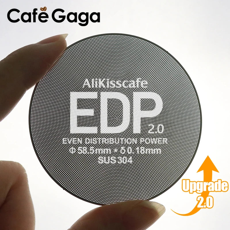 Alikisscafe Espresso Puck Screen 0.2mm Thickness 51mm 53.5mm 58.5mm Reusable Stainless Steel Heat Resistant Mesh Barista Tools