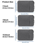 Laptop Sleeve Handbag Case For MacBook Air 13.6 15.3 M5 M4 Pro 14 13" HP Dell Lenovo 11" 14" 15.6" Notebook Bag Zipper Carrying