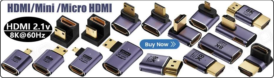 Ribbon FPV HDMI-Compatible Connector Flexible Flat Cable Raspberry Pi 4 Micro HDMI to HDMI/Mini HDMI Female 90 Degree FFC 20pin