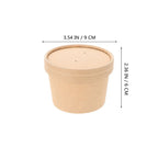 10 set Disposable 8Oz Ice Cream Paper Cup With Lid Paper Cake Cups Snack Bowls Containers For Takeaway Yogurt Dining Bar