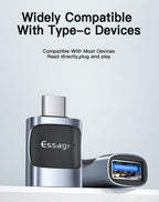 Essager USB C To USB 3.0 OTG Adapter Type C Female Converter USB-C Male To Micro Adapter For Xiaomi 12 POCO Oneplus ipad Macbook